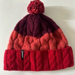 Patagonia Red and Purple Knit Hat